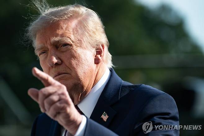 트럼프대통령. 연합뉴스