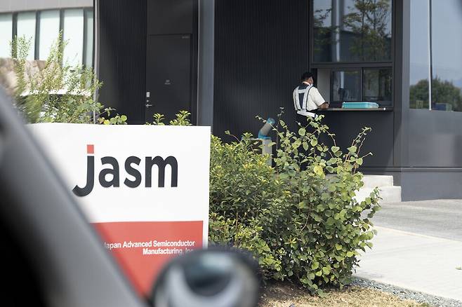 2026년 9월11일 오후 구마모토현 기쿠요마치에 자리 잡은 JASM 1공장의 입구 모습. 이승배 기자 photolee@hani.co.kr