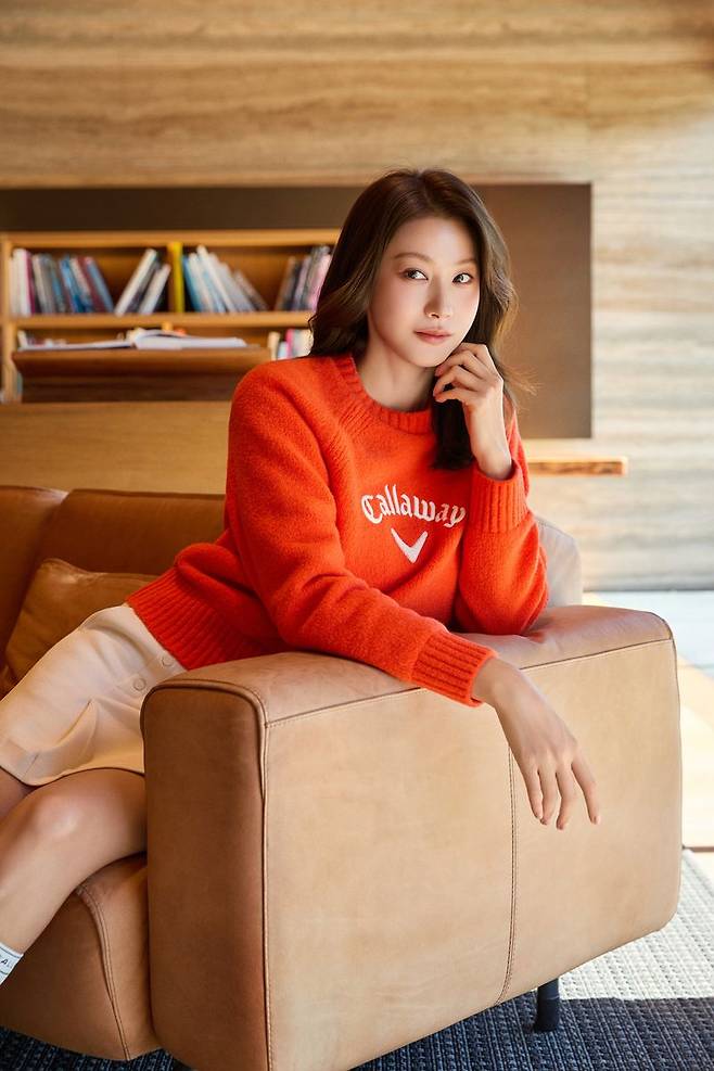 캘러웨이 어패럴, 배우 유인영과 함께한 26FW 화보 공개.사진=캘러웨이 제공