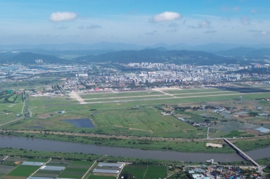 호남권 반도체 클러스터가 구축되는 광주 군공항 전경. 사진 제공=전남광주통합특별시