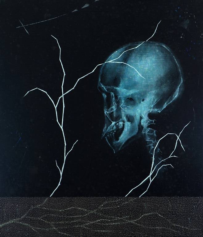 박진흥 작 '1964년으로 부터-빛을 캐는 사람', 53×45.5cm, Oil on Canvas, 2026 사진=갤러리 반디트라소 제공
