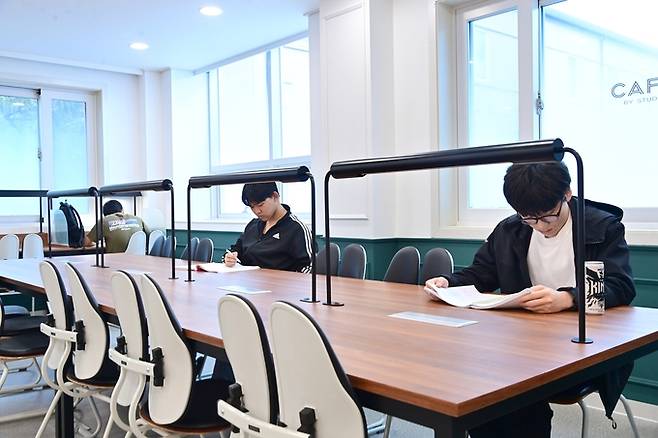 ▲ 청송군 인재양성원 스터디카페 모습. 인재양성원