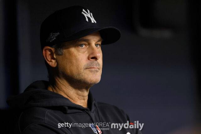 메이저리그(MLB) 뉴욕 양키스 지휘봉을 잡고 있는 애런 분 감독은 2027시즌이 연장 계약 마지막 해가 된다./게티이미지코리아