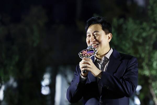 ▲오세훈 서울시장이 2026년 10월20일 어르신 별빛 활력 한마당 축제에서 인사말을 하고 있다. 사진=서울시