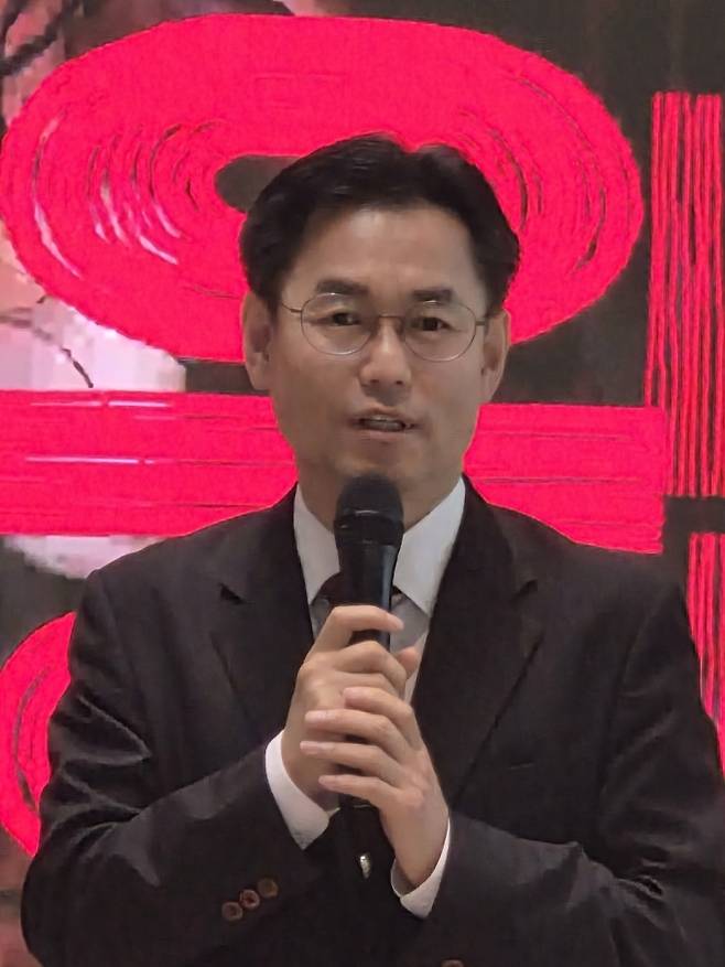 상욱 국립아시아문화전당장이 지난 22일 ‘ACT 페스티벌 2026’ 개막을 앞두고 인사말을 하고 있다. 서미애 기자