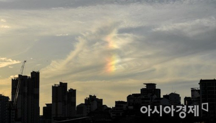 [포토]수줍게 모습 드러낸 무지개