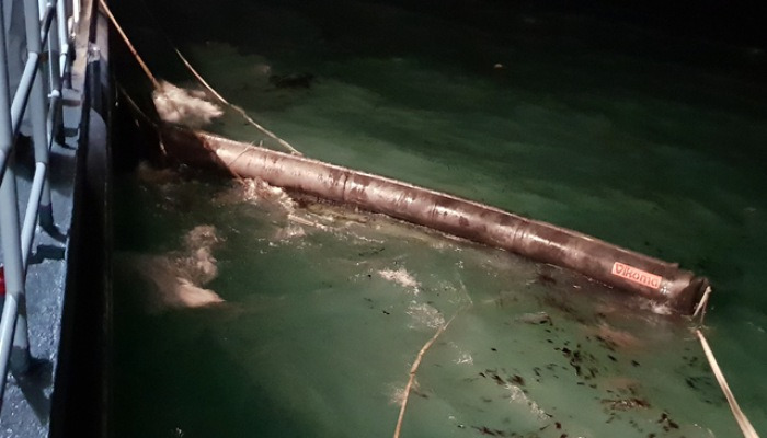 여수 해상서 화물선 기름 유출