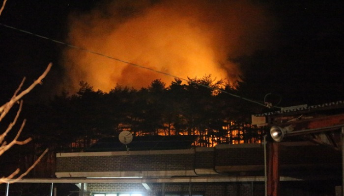 양양 산불 위기