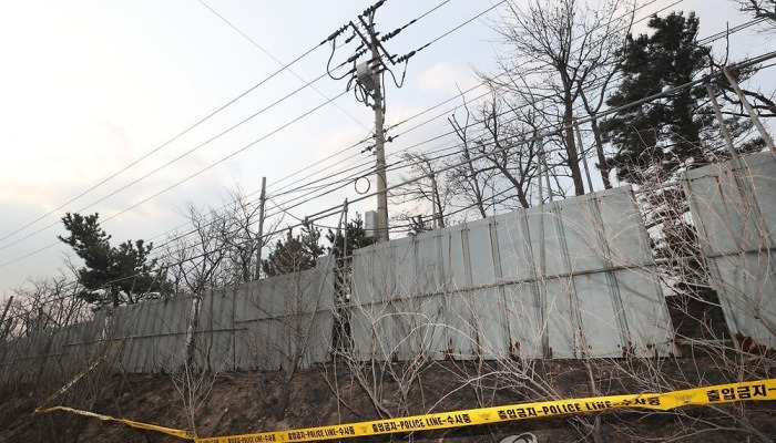 고성 산불 발화 추정지점