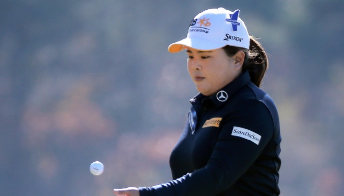 [포토] 호스트 박인비 '팀 LPGA 승리 노린다'