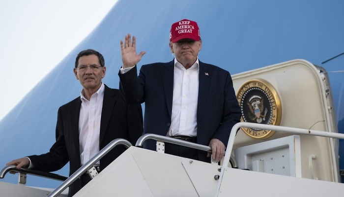 아프간 방문 마치고 플로리다 복귀한 트럼프 대통령