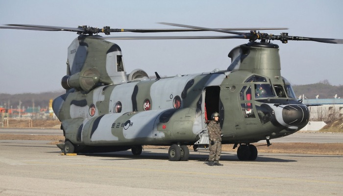 한국군의 치누크 대형기동헬기