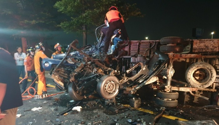 무면허 음주운전자 고속道 역주행 '광란 질주'..1명 사망&middot;2명 중상(종합)