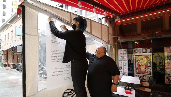 영업 재개 준비 중인 샌프란시스코 식당