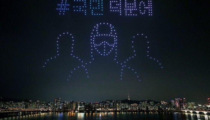 [사진톡톡] 코로나19지만 괜찮아 '#국민덕분에'