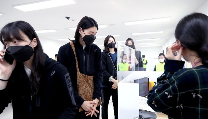 코로나19 백신 접종 기다리는 김연경