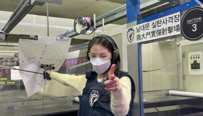 안소희, 실내 실탄사격장서 "빵야빵야"..이 카리스마 '어머낫'