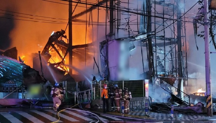 부산 모델하우스 화재